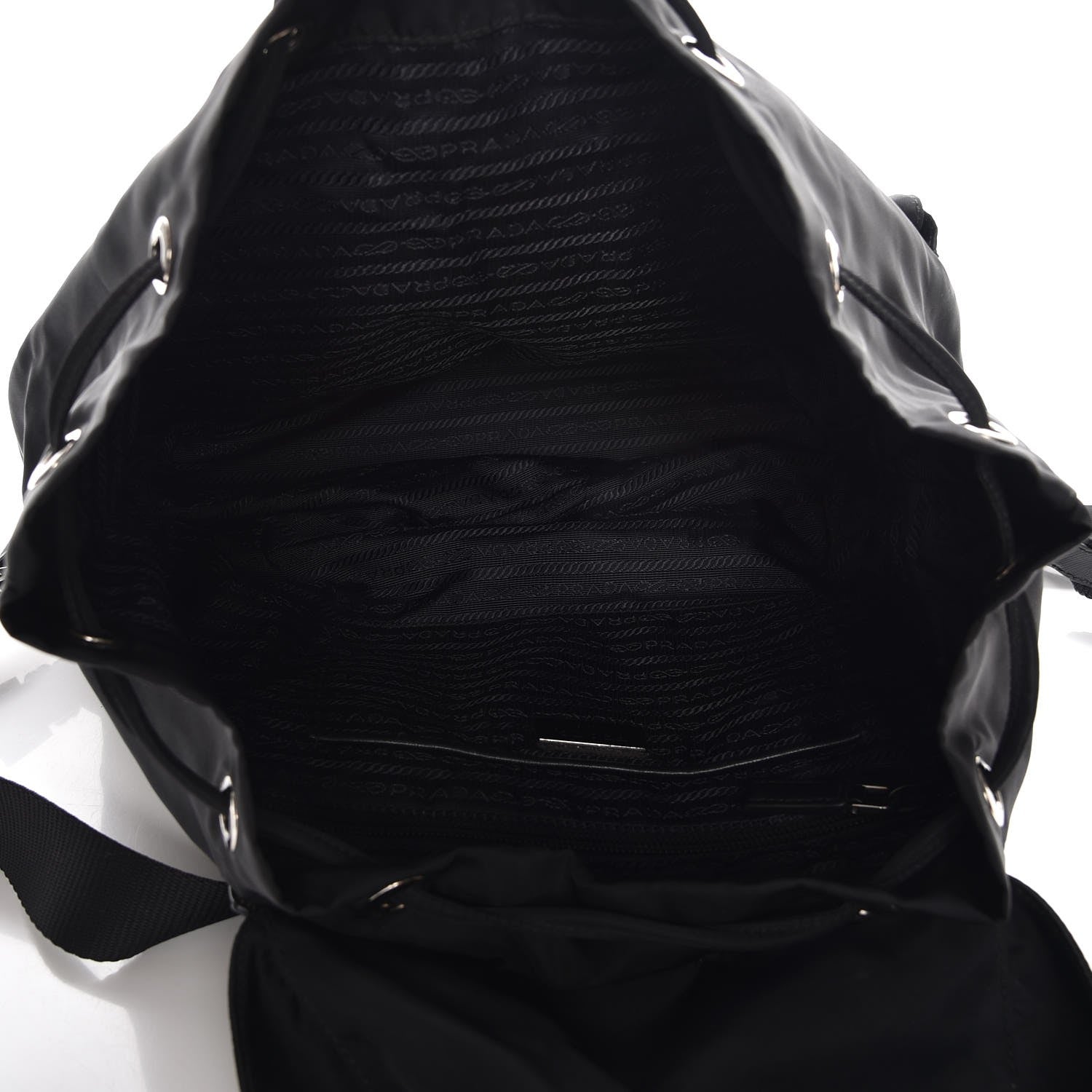 Prada Nylon Vela Medium Backpack Black 5 of 8