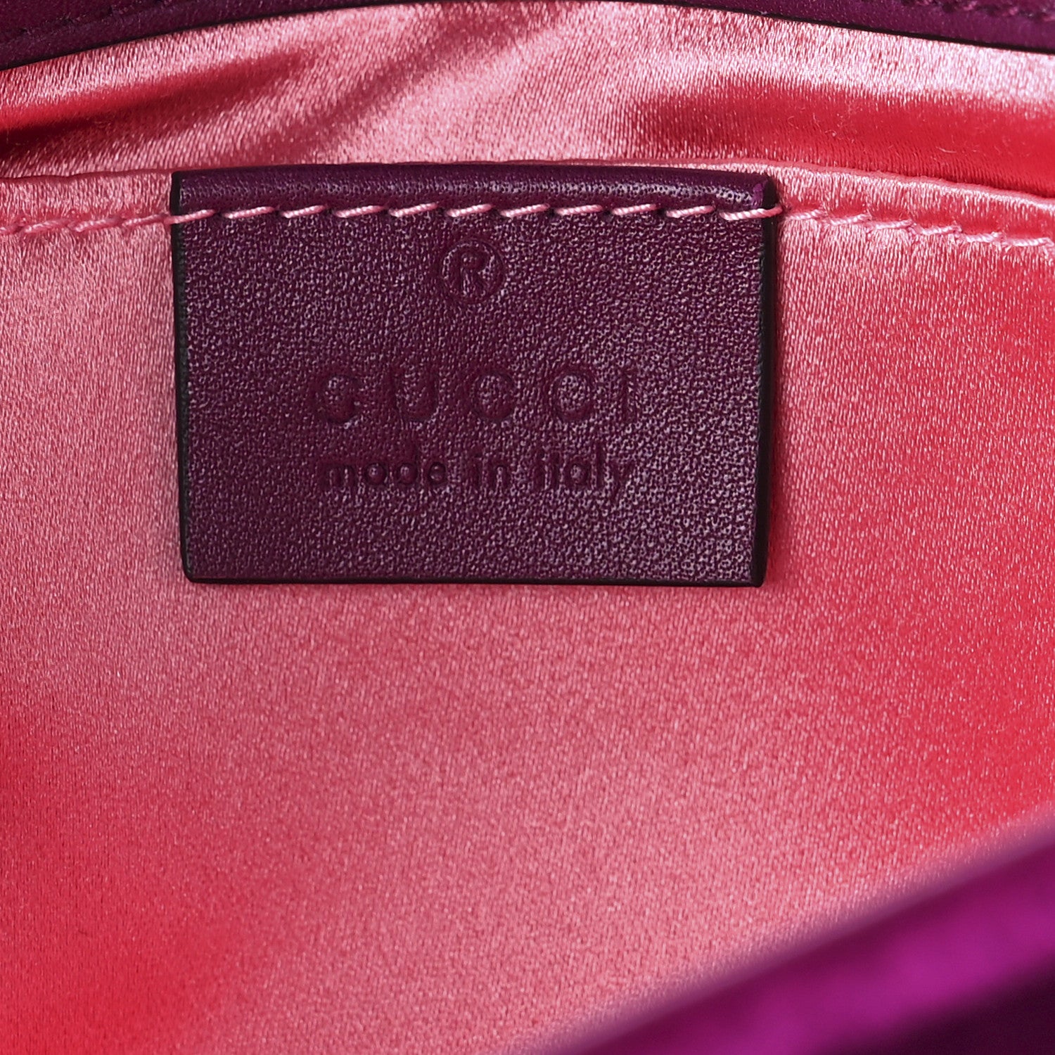 Gucci Velvet Matelasse Mini GG Marmont Shoulder Bag Fuchsia Violet Cyclamen 6 of 10