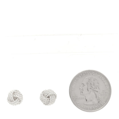Tiffany Sterling Silver Twist Knot Earrings 2 of 5