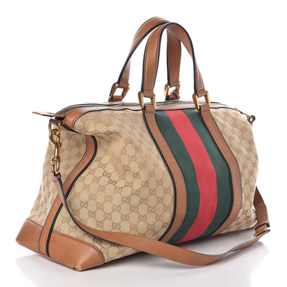 Gucci GG Monogram Web Large Rania Top Handle Bag Sand 3 of 12
