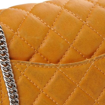Chanel Glazed Lambskin Quilted Mini Bijoux Chain Square Flap Mango 10 of 10