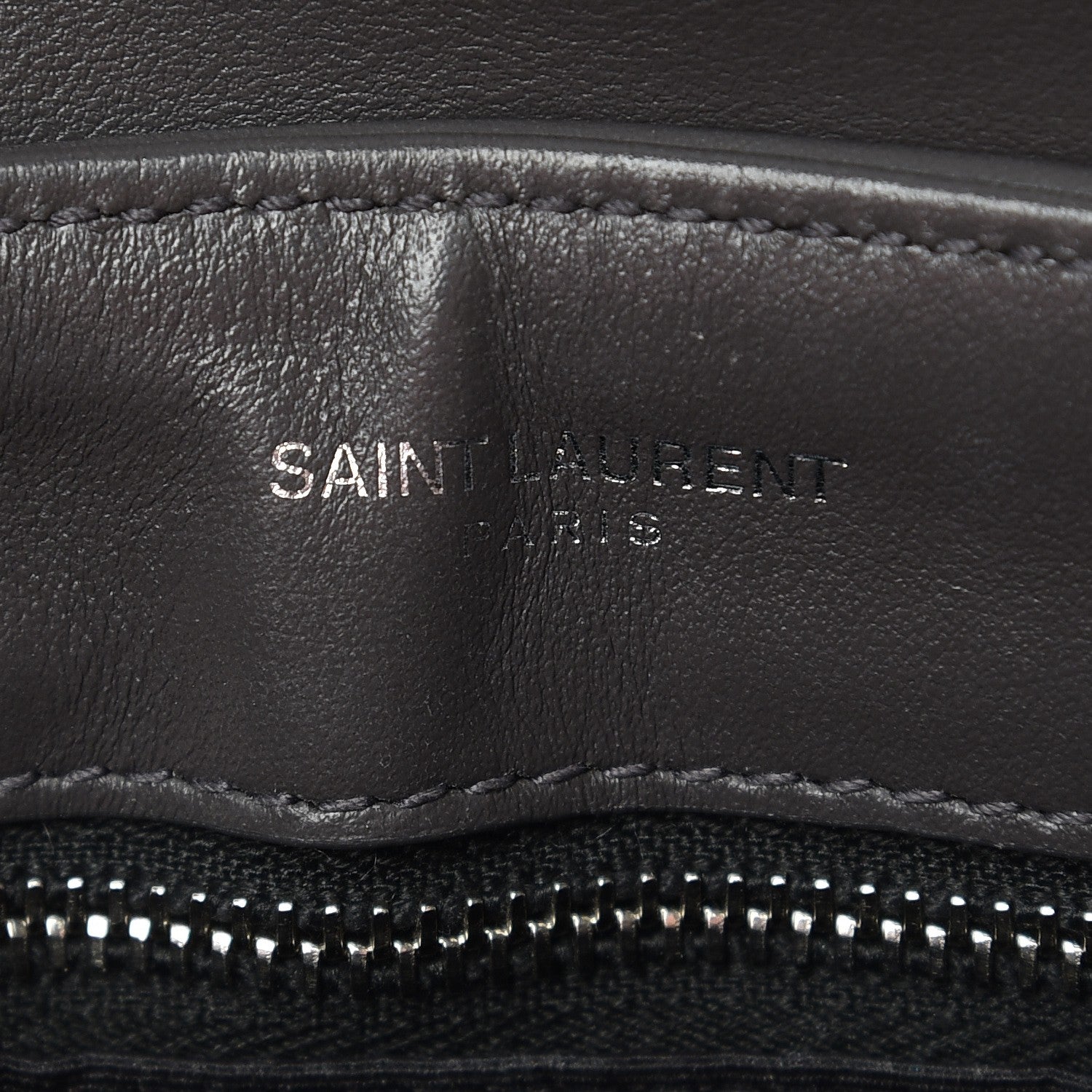 Saint Laurent Calfskin Y Quilted Monogram Toy Loulou Crossbody Bag Asphalt 8 of 9