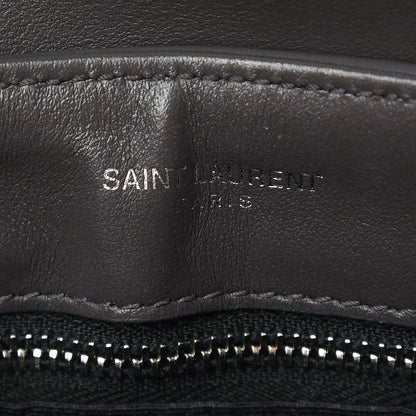 Saint Laurent Calfskin Y Quilted Monogram Toy Loulou Crossbody Bag Asphalt 8 of 9
