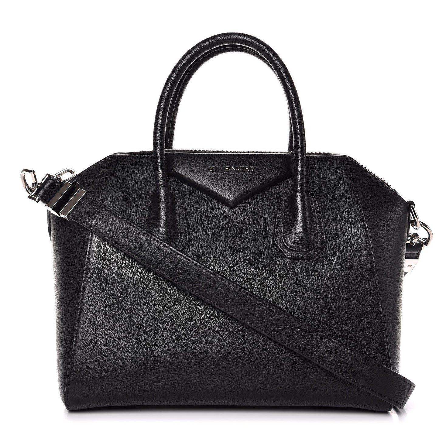 Sugar Goatskin Small Antigona Black
