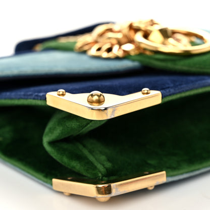 Prada Velluto Lions Head Cahier Shoulder Bag Azzurro 9 of 10