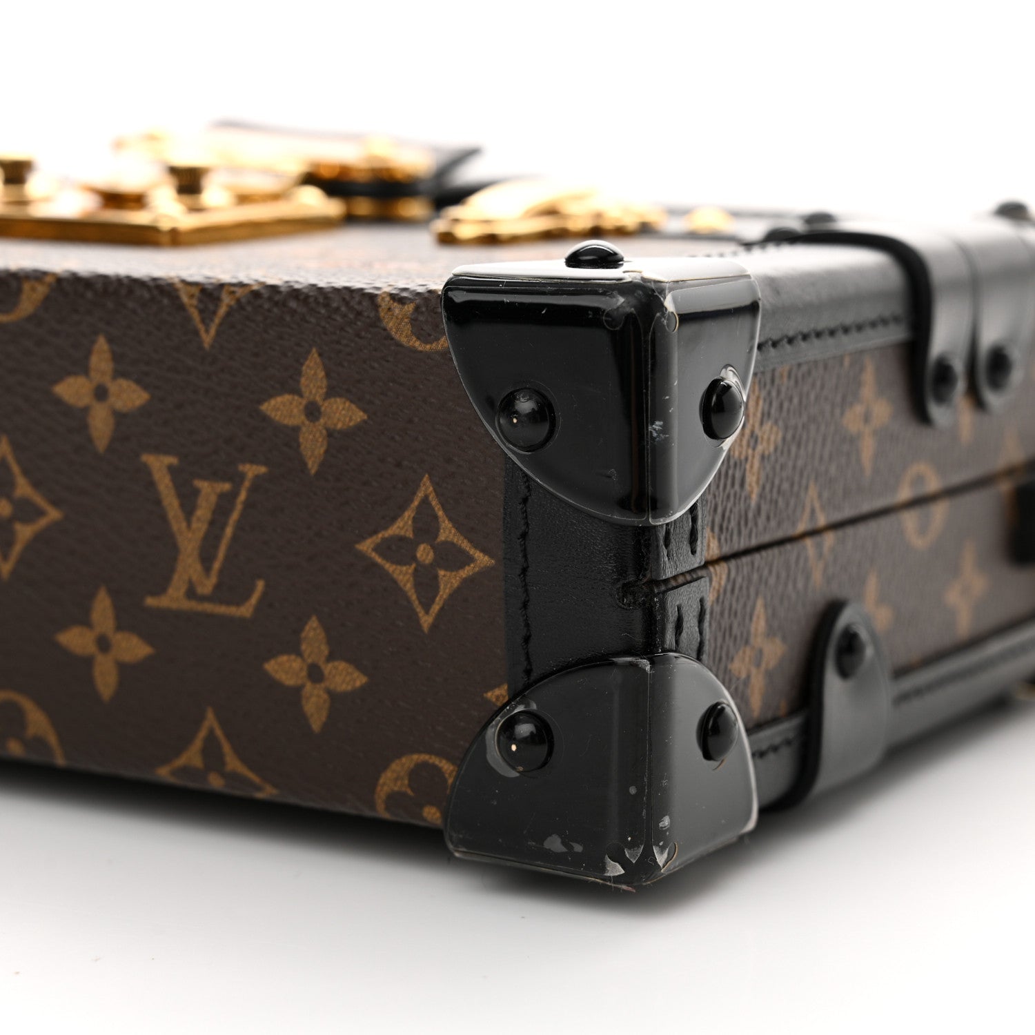 Louis Vuitton Monogram Petite Malle Black 9 of 10