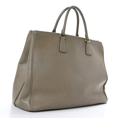 Prada Saffiano Lux Extra Large Galleria Double Zip Tote Argilla 2 of 11