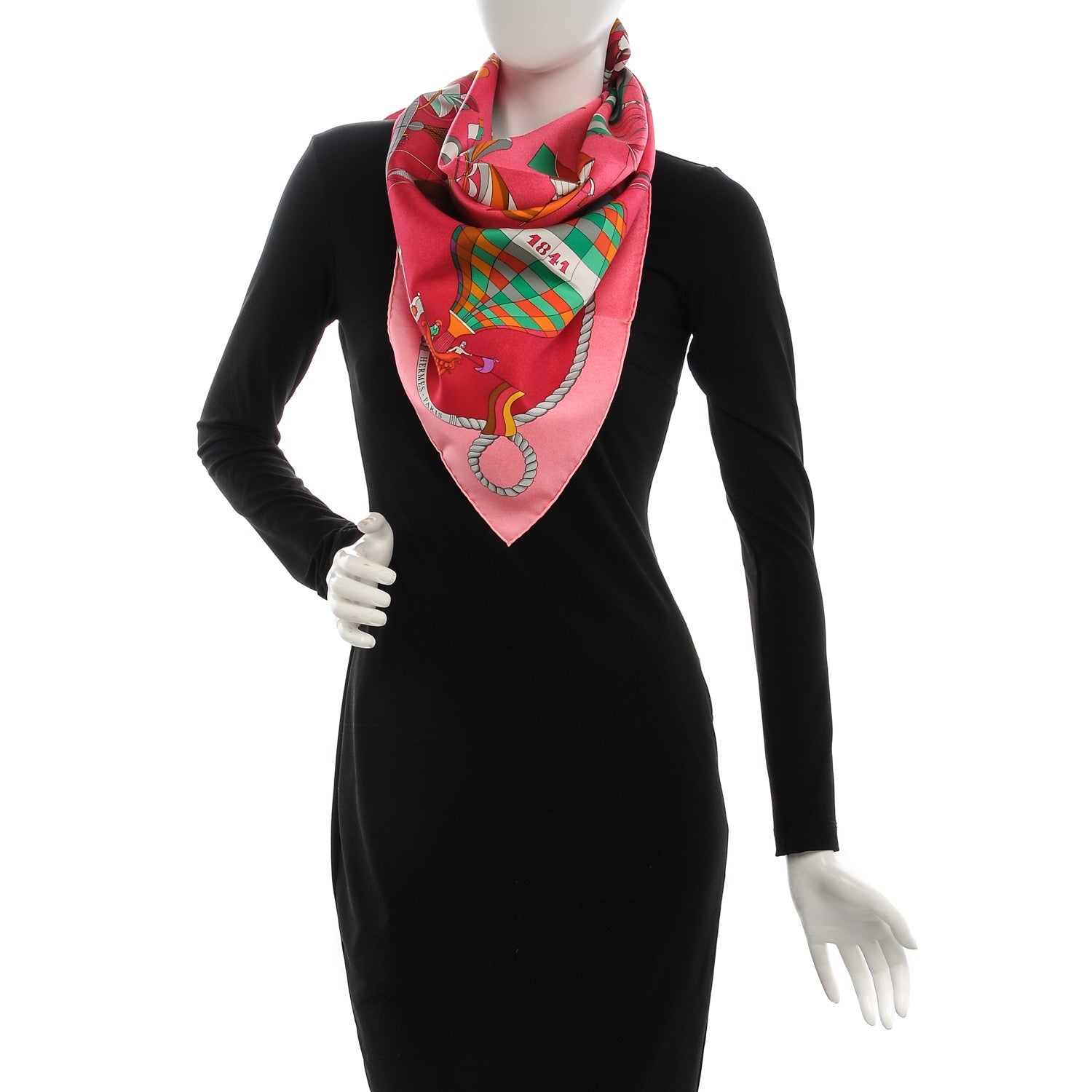 Hermes Silk Les Folies Du Ciel Scarf 90 2 of 7