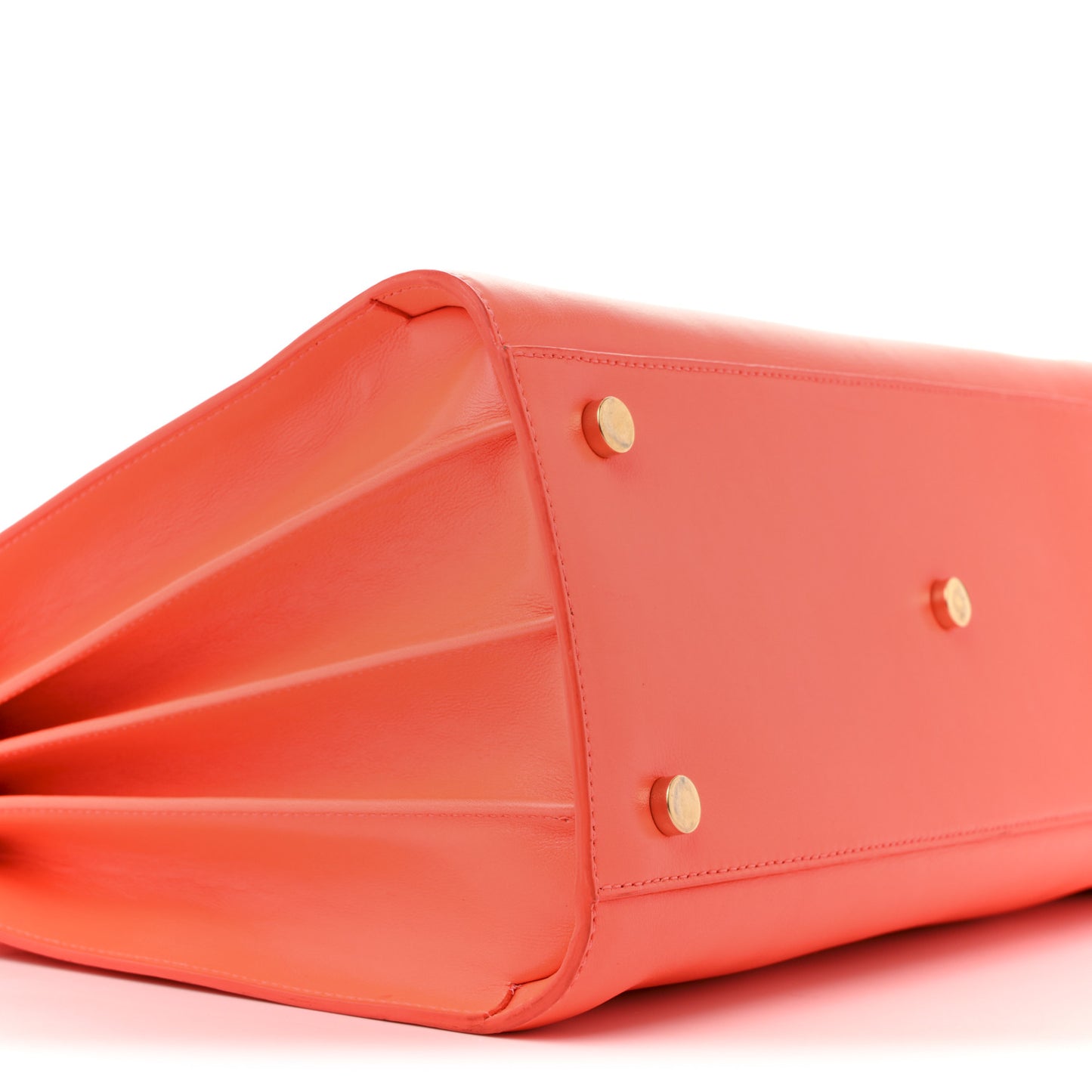 Calfskin Small Sac De Jour Neon Orange