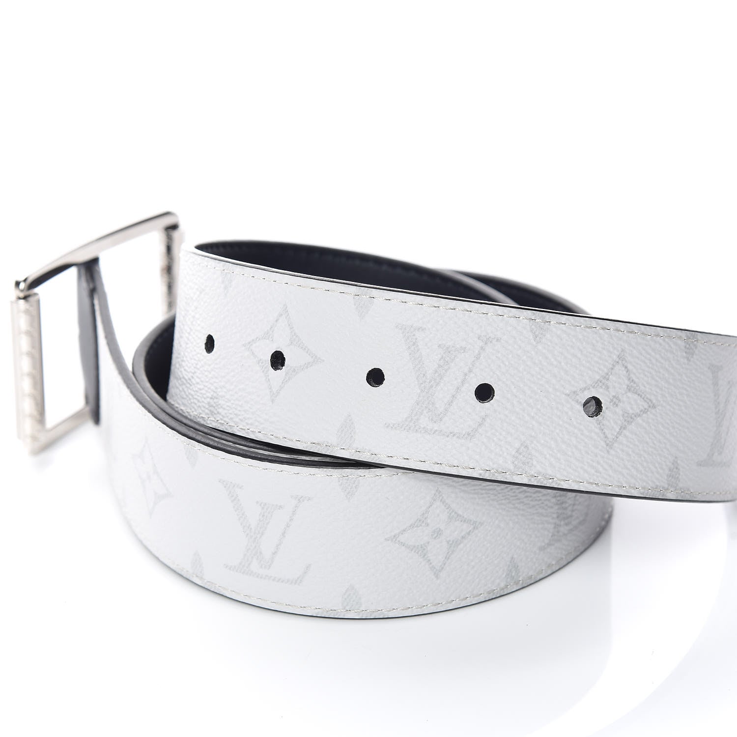 Louis Vuitton Calfskin Reverse Monogram Eclipse 40mm Belt 85 34 4 of 6