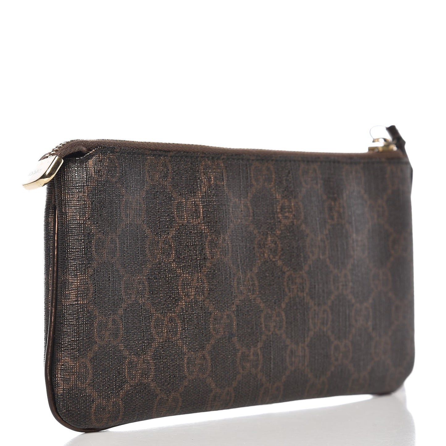 GG Plus Wristlet Pouch Brown