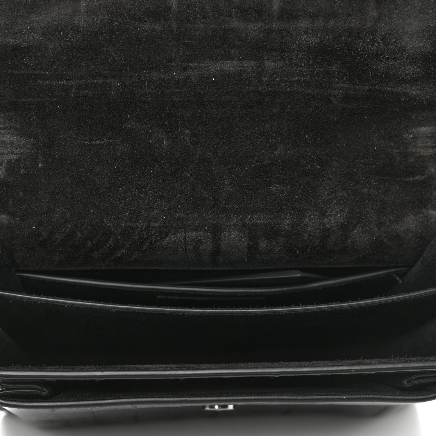 Saint Laurent Glossy Eelskin Medium Monogram Sunset Black 5 of 10