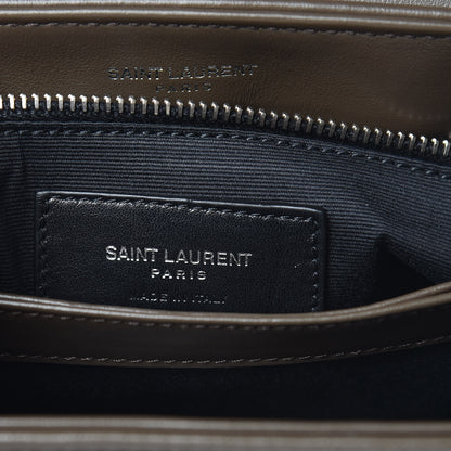 Saint Laurent Calfskin Y Quilted Monogram Toy Loulou Crossbody Bag Faggio 7 of 12