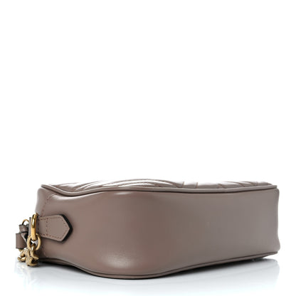Gucci Calfskin Matelasse Small GG Marmont Chain Shoulder Bag Porcelain Rose 4 of 12