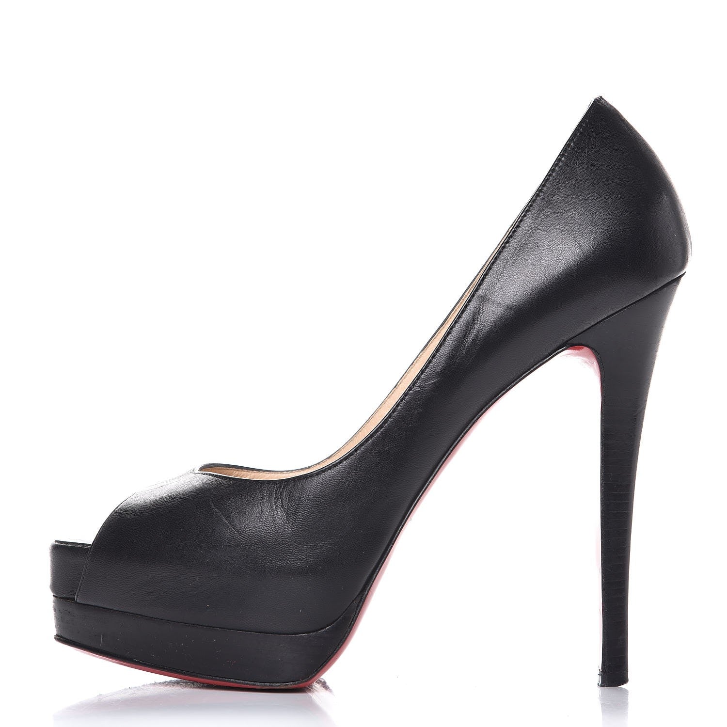 Christian Louboutin Kid Palais Royal 140 Pumps 38 Black 1 of 15