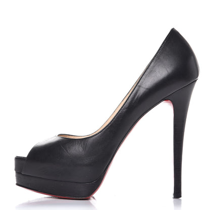 Christian Louboutin Kid Palais Royal 140 Pumps 38 Black 1 of 15