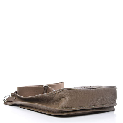 Hermes Taurillon Clemence Evelyne III PM Etoupe 4 of 13