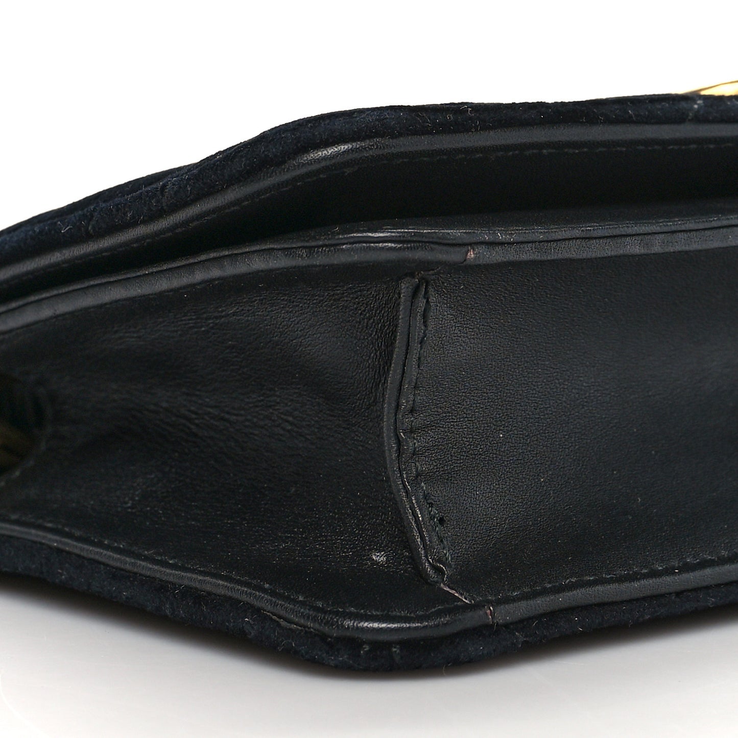 Velvet Matelasse GG Marmont Mini Bag Black
