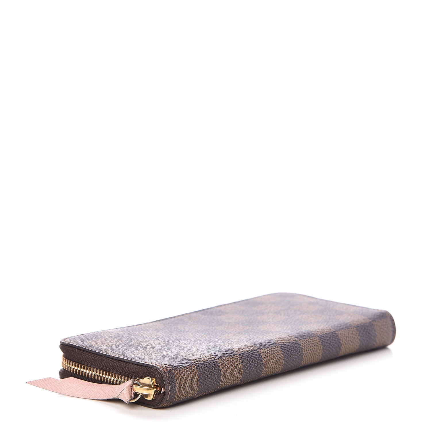 Louis Vuitton Damier Ebene Clemence Wallet Rose Ballerine 4 of 8
