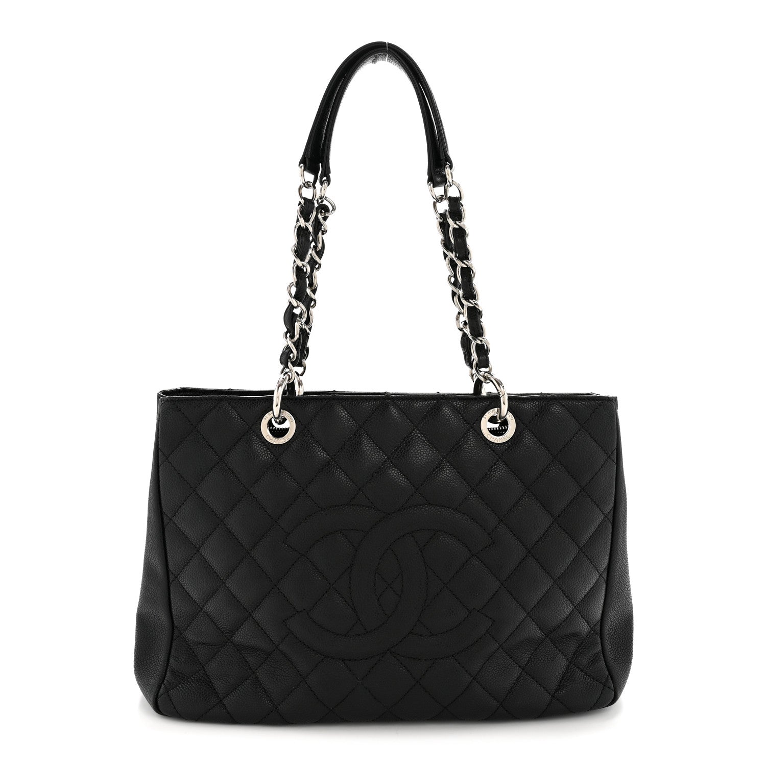 Chanel Caviar Quilted Grand Shopping Tote GST Black 1 of 13