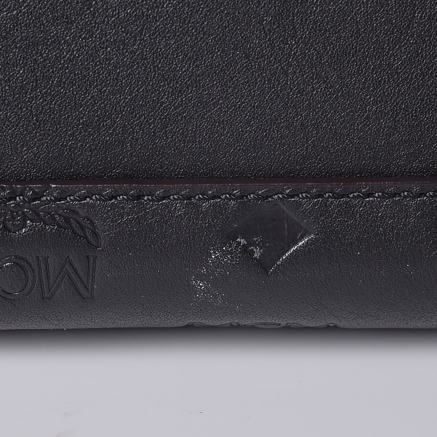 MCM Calfskin Ottomar Monogram Large Essential Tote Black 9 of 13