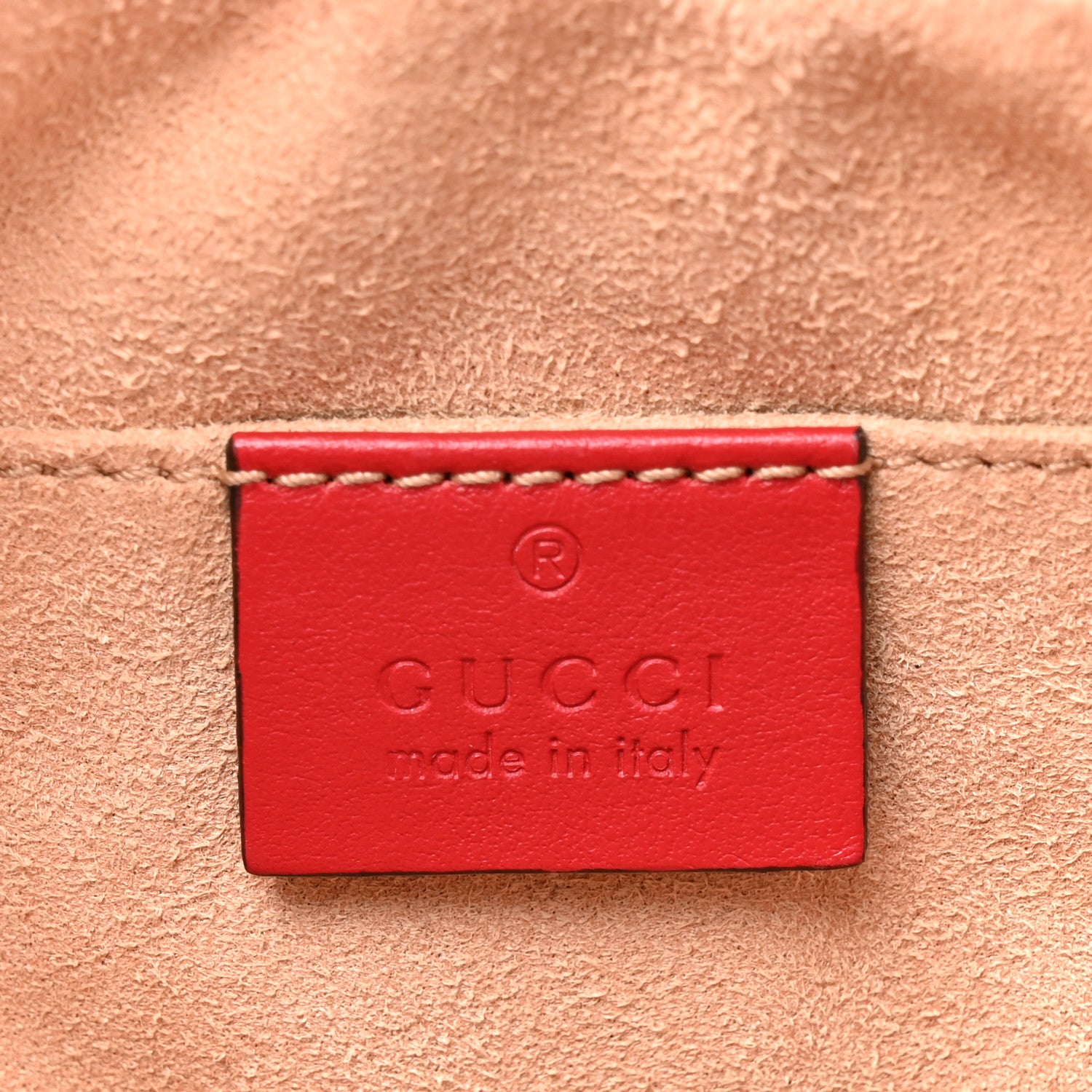 Gucci Calfskin Matelasse Small GG Marmont Chain Shoulder Bag Hibiscus Red 6 of 12