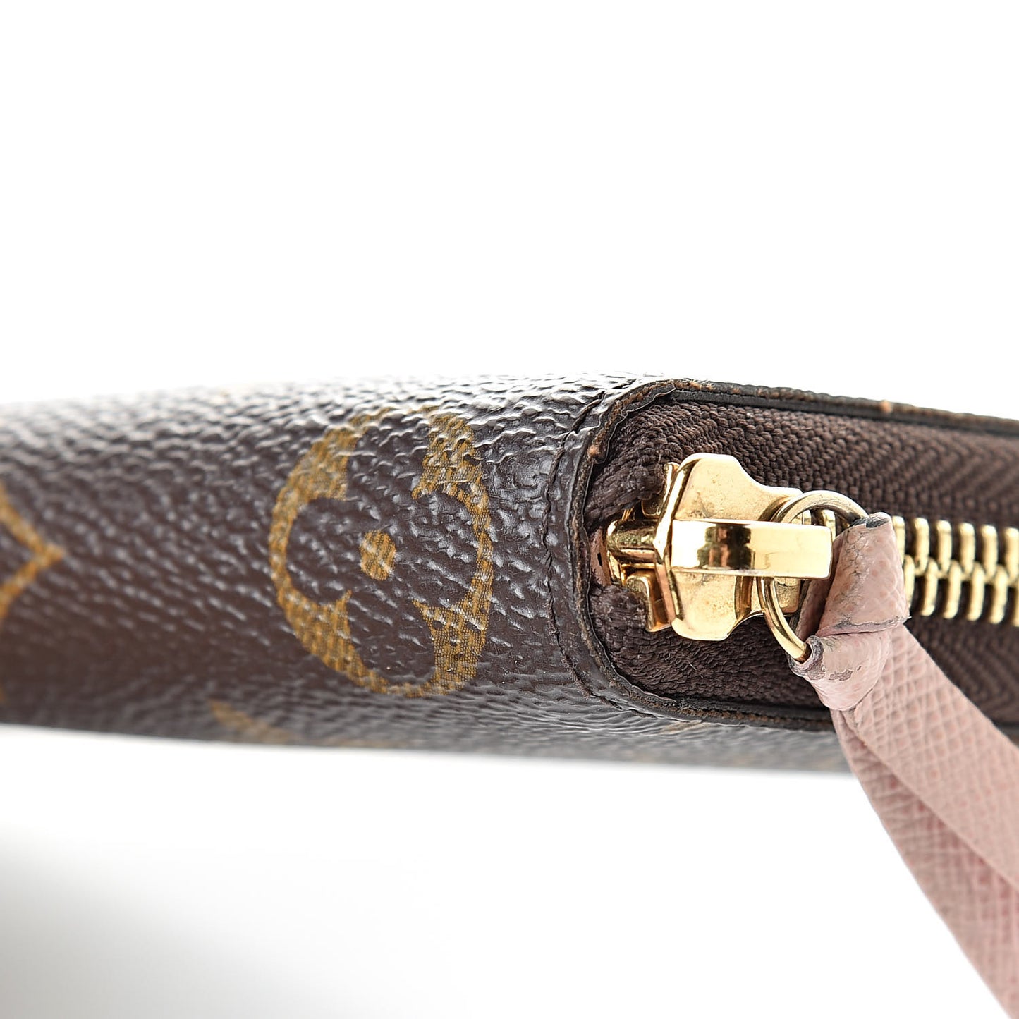 Monogram Clemence Wallet Rose Ballerine