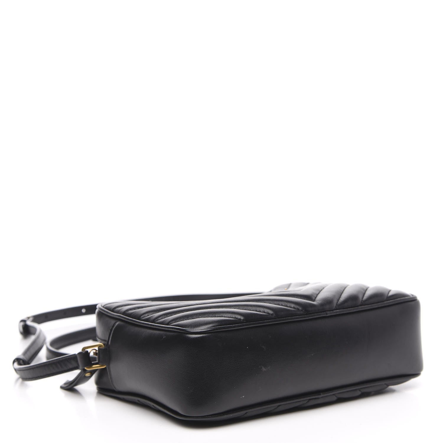 Saint Laurent Calfskin Matelasse Monogram Lou Camera Bag Black 4 of 12