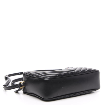 Saint Laurent Calfskin Matelasse Monogram Lou Camera Bag Black 4 of 12