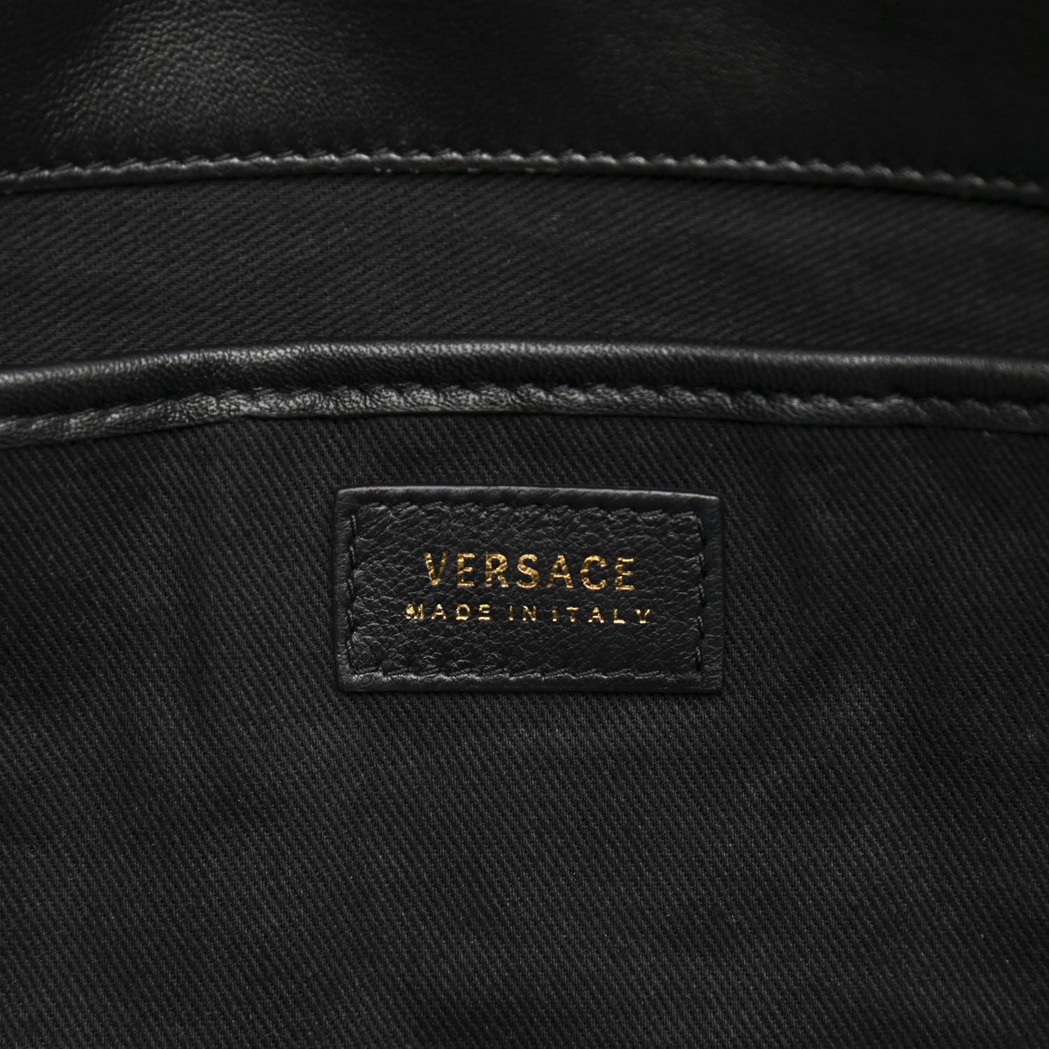 Versace Calfskin Icon Quilted Flap Black 6 of 12