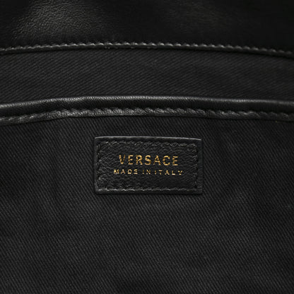 Versace Calfskin Icon Quilted Flap Black 6 of 12