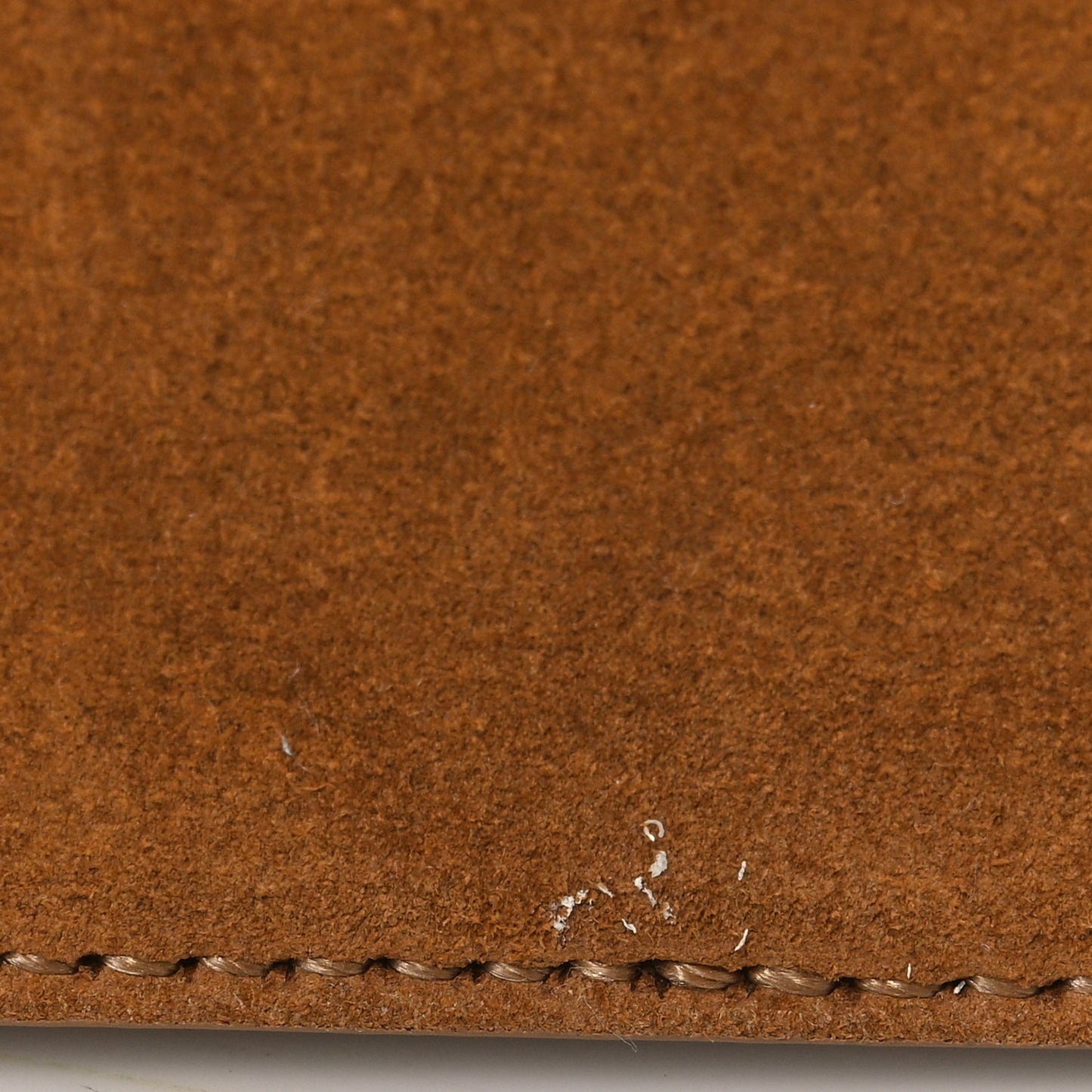 Suede Shearling Triomphe Medium Louise Bag Tabaco Cream