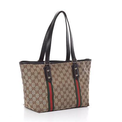 Gucci Monogram Medium Jolicoeur Tote Dark Brown 3 of 13