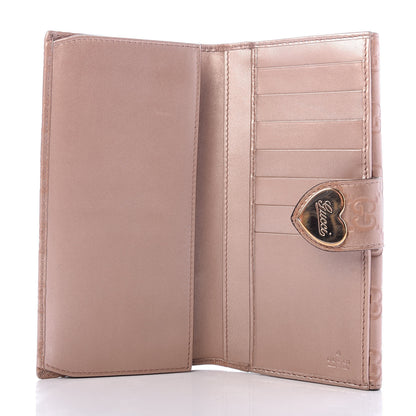 Gucci Guccissima Heart Continental Wallet Mauve 5 of 7