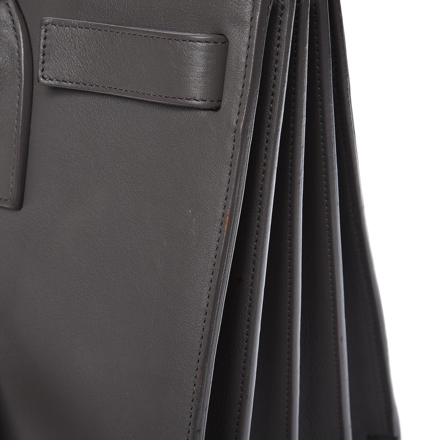 Saint Laurent Calfskin Small Sac De Jour Fog 9 of 10