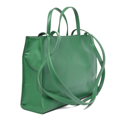 Telfar Vegan Leather Large Shopping Bag Greenscreen 3 of 9