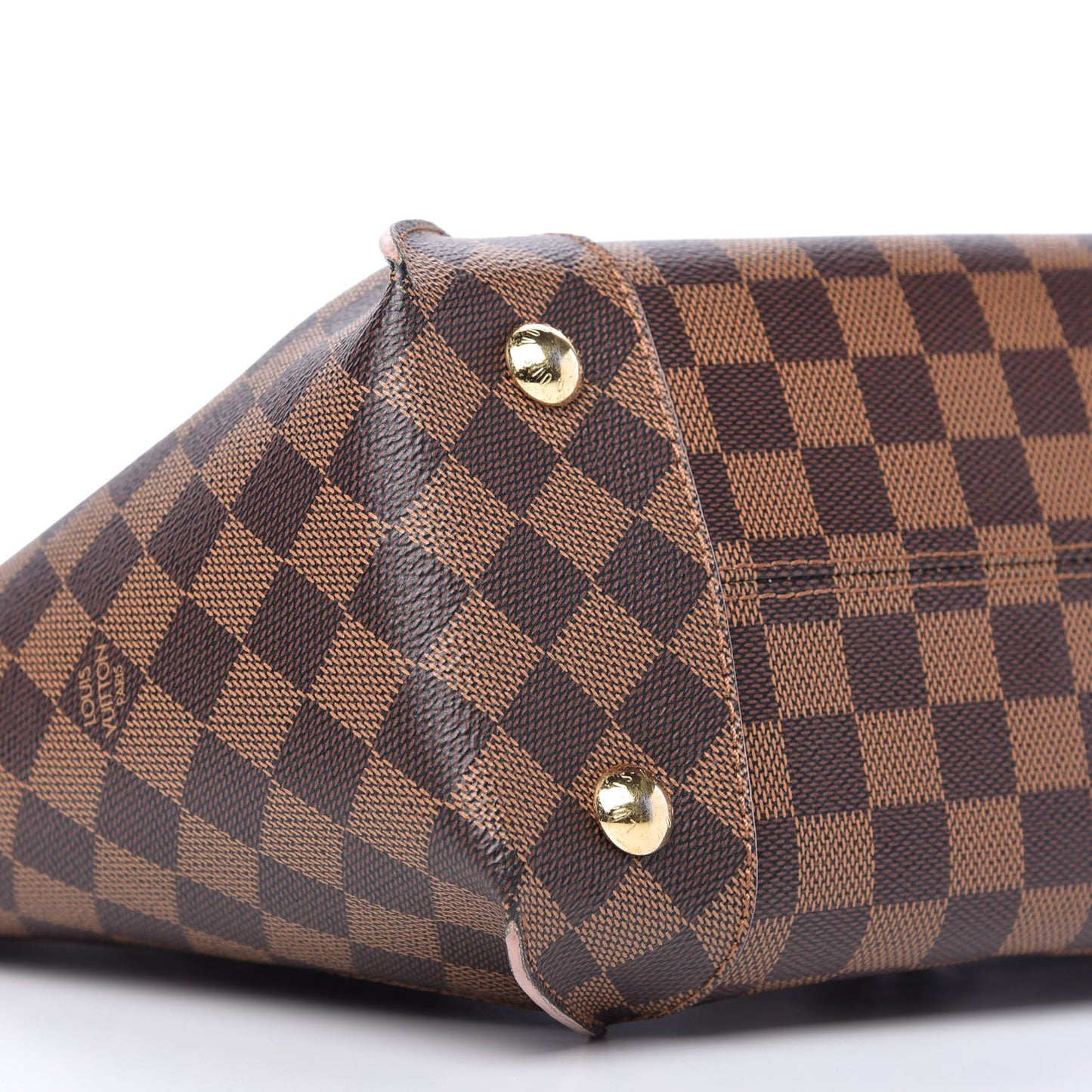 Damier Ebene Caissa Tote PM Rose Ballerine