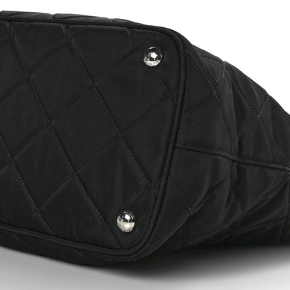 Prada Nylon Tessuto Impuntu Quilted Tote Black 7 of 7