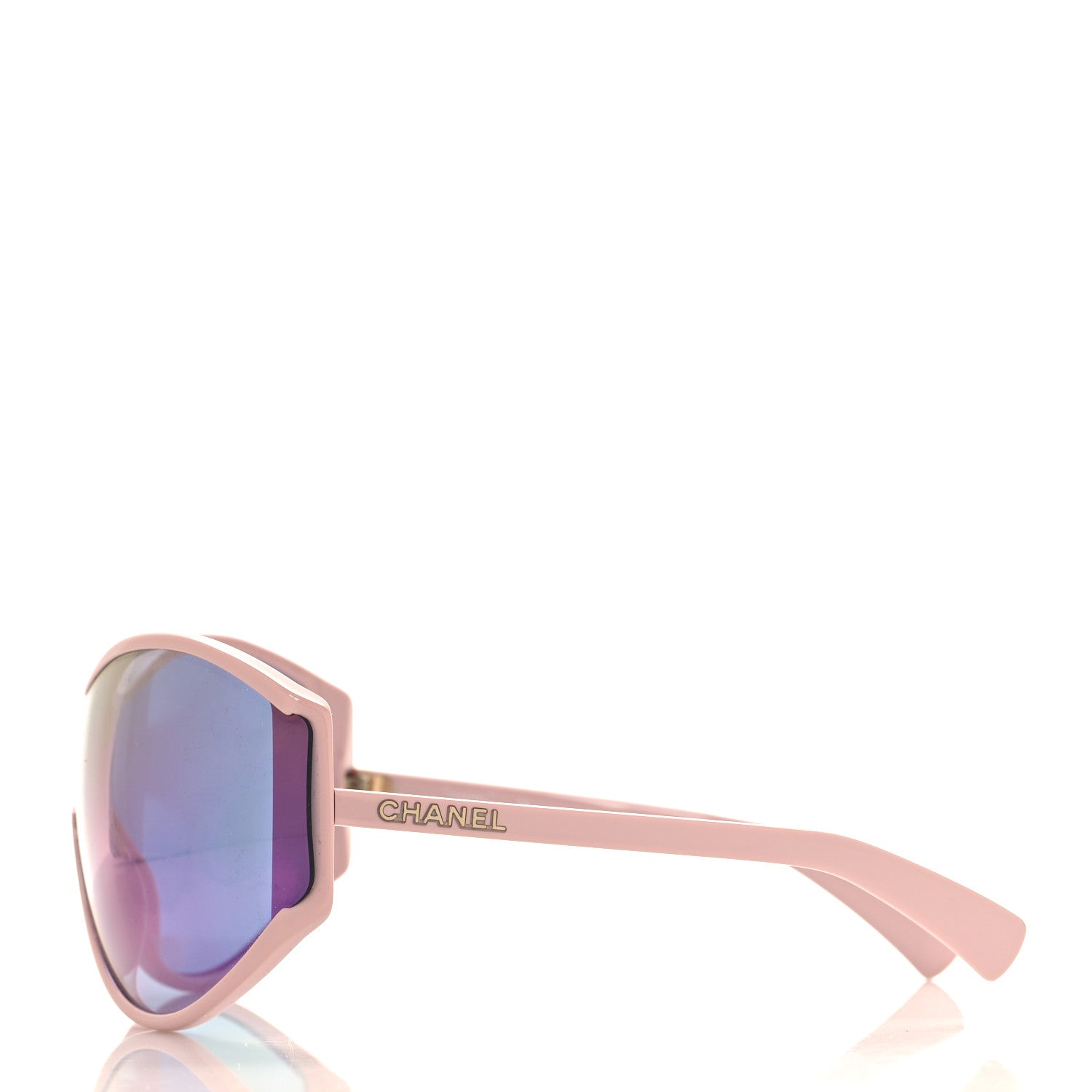 Chanel Acetate Mirror Shield Sunglasses 71475 Pink 3 of 7