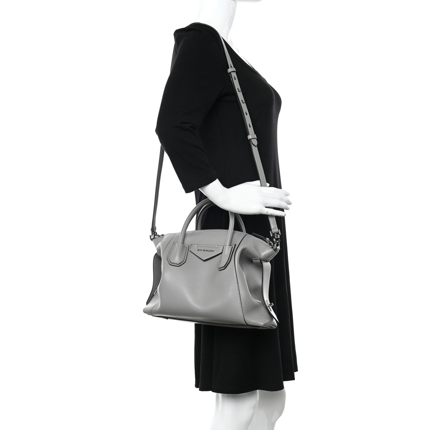Givenchy Calfskin Small Soft Antigona Pearl Grey 3 of 10