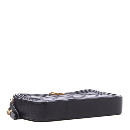 Chanel Caviar Quilted Small Boy Clutch With Chain Black 3 of 11