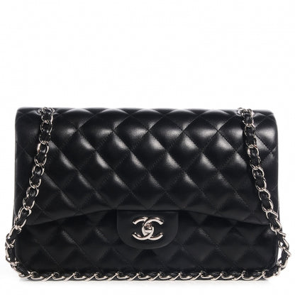 Chanel Lambskin Jumbo Double Flap Black 1 of 10