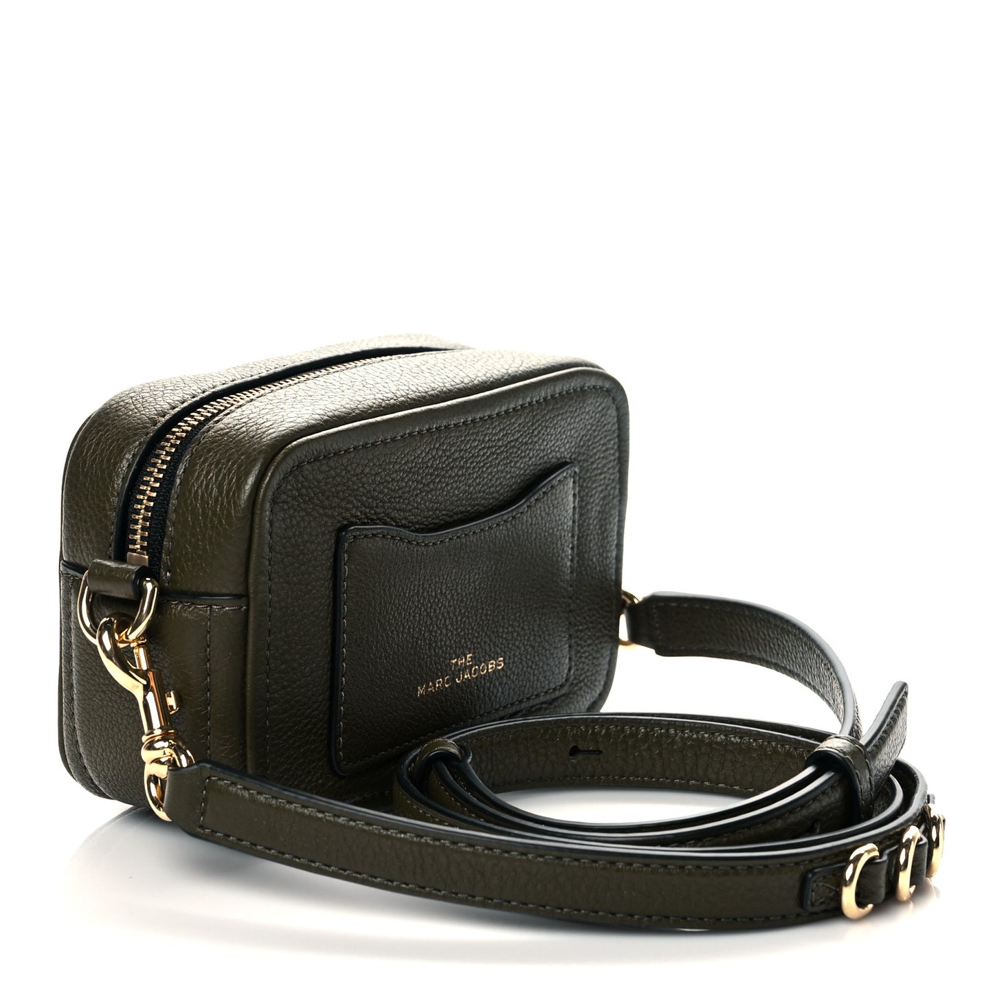 Calfskin Snapshot Camera Bag Olive Green