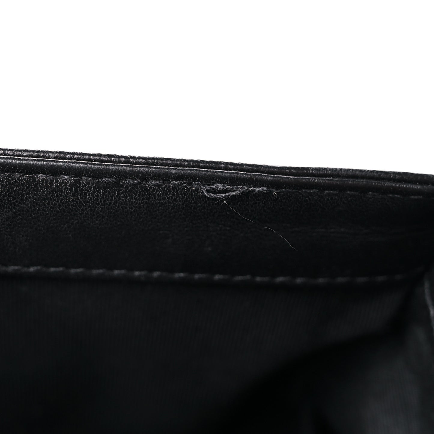 Lambskin Quilted Medium Boy Flap Black