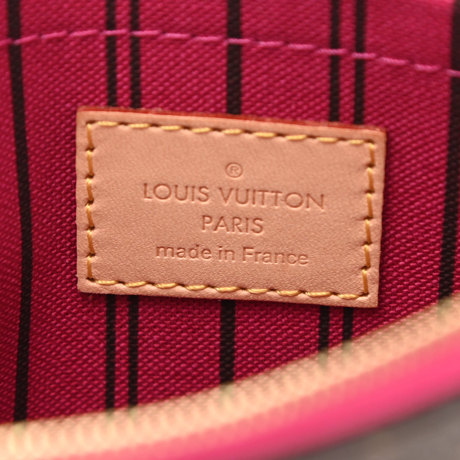 Louis Vuitton Monogram Neverfull MM GM Pochette Pivoine 6 of 6