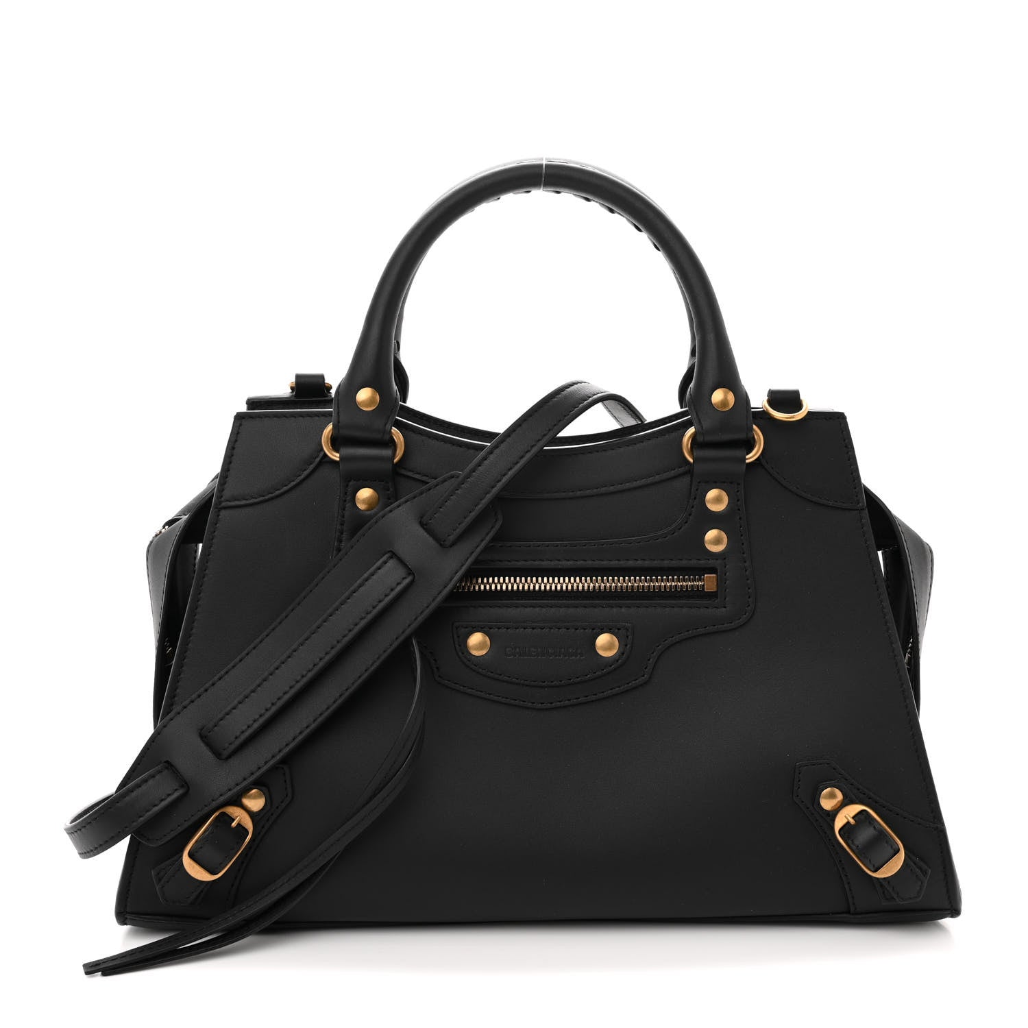 Balenciaga Smooth Calfskin Neo Classic Brass Hardware S City Black 1 of 11
