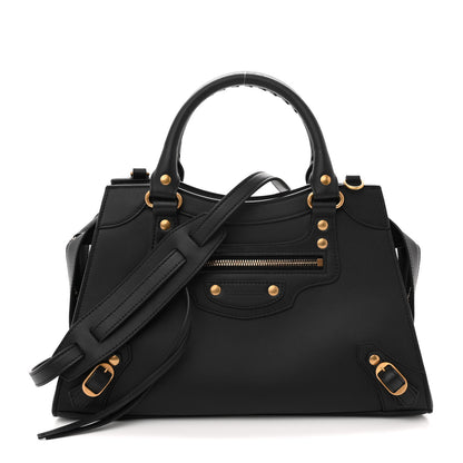 Balenciaga Smooth Calfskin Neo Classic Brass Hardware S City Black 1 of 11