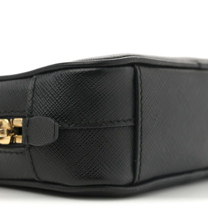 Prada Saffiano Mini Camera Crossbody Bag Black 9 of 10