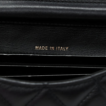 Chanel Calfskin Quilted Coco Mail Clutch With Chain Black 7 of 12