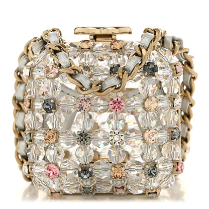 Chanel Metal Bead Crystal Minaudiere CC Mini Evening Bag Gold Multicolor 1 of 11